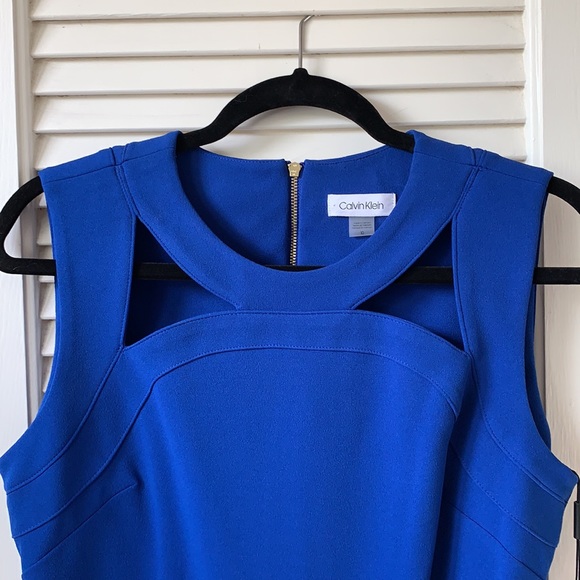 Royal Blue Calvin Klein Dress - Picture 4 of 4